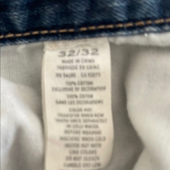 American Eagle Blue Bootcut Tie-Dye Jeans bleached - Picture 8 of 8